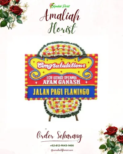 Bunga Papan Congratulation di Balekambang